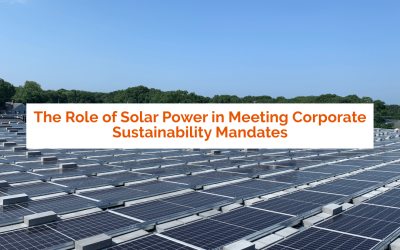 Solar Power and Corporate Sustainability Planning