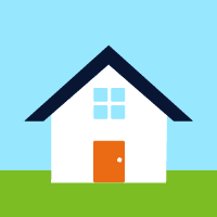 House icon representing solar energy solutions and installation options for BD Electrical Services.