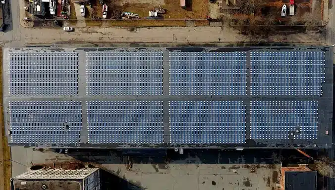 New Bedford Historic Mill Rooftop Solar — project photograph